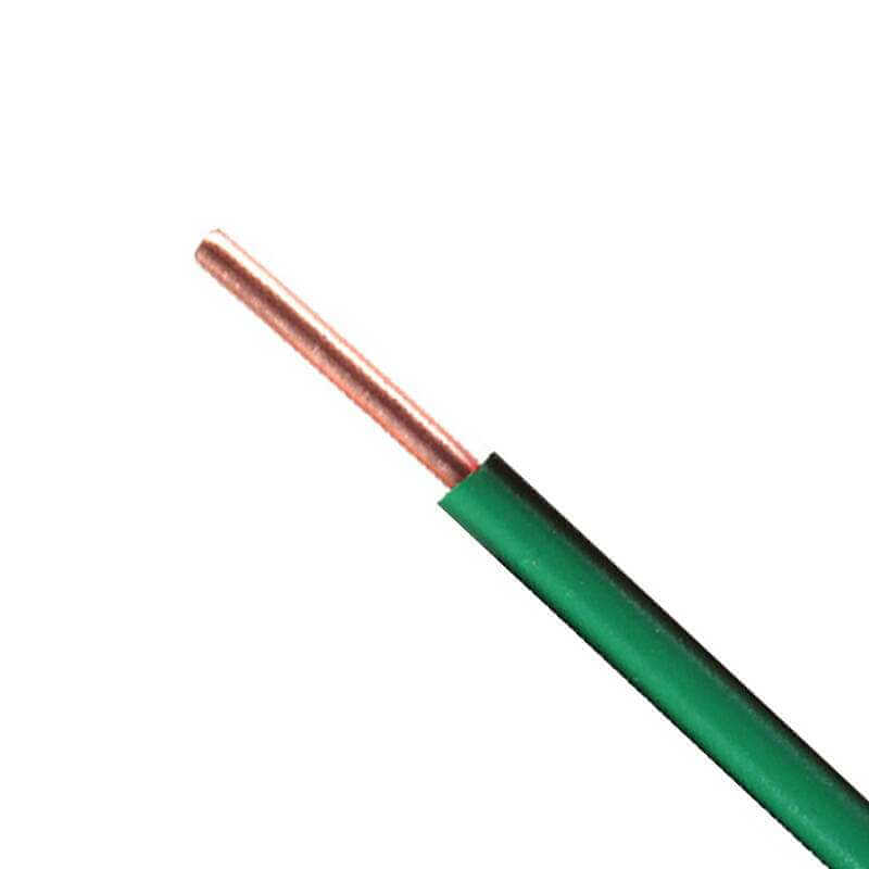 الجملة 6 مم 2 موصل نحاسي PVC معزول سلك كهربائي أحادي النواة 10 awg أصفر أخضر