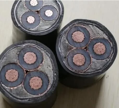 600 / 1000V 3 Core 4mm2 10mm2 XLPE معزول PVC مغمد N2XY SWA STA كابل الطاقة الكهربائية المدرعة